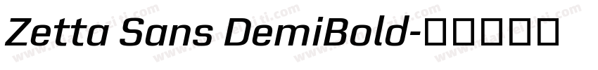 Zetta Sans DemiBold字体转换